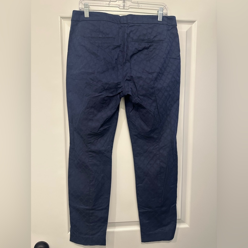 Lilly Pulitzer Navy Kelly Textured Ankle Skinny Pants - Picture 3 of 3